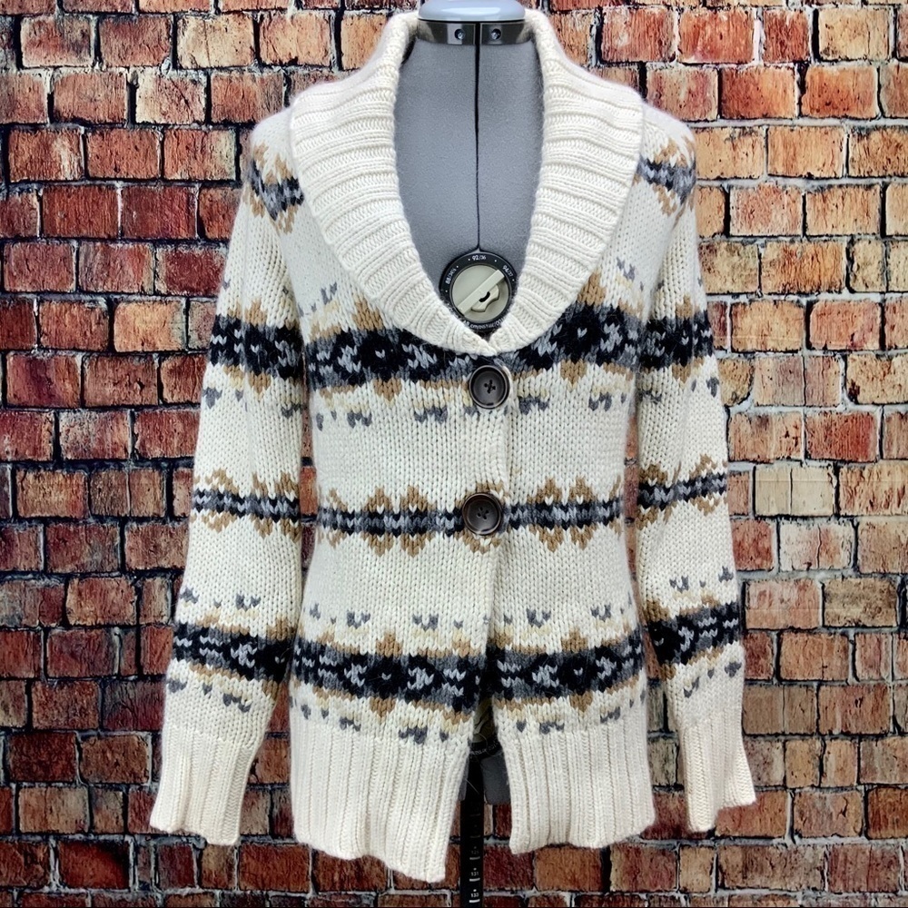 𝅺LOFT by Ann Taylor Wool Blend Knit Cardigan Women’s XXS